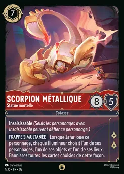 Scorpion métallique - Statue mortelle 1/35 — Illumineer's Quest: Palace Heist