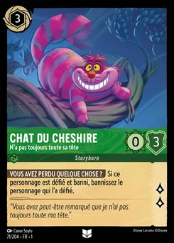 Chat du Cheshire - N'a pas toujours toute sa tête 71/204 — The First Chapter