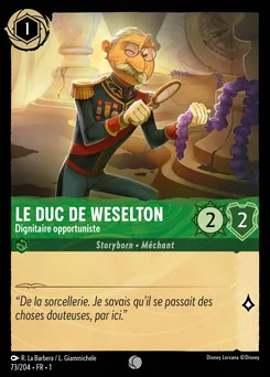 Le Duc de Weselton - Dignitaire opportuniste 73/204 — The First Chapter