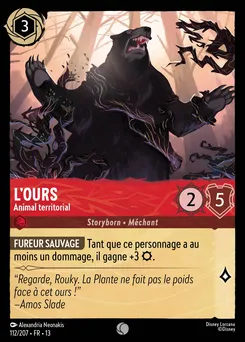 L'ours - Animal territorial 112/207 — Attack of the Vine!