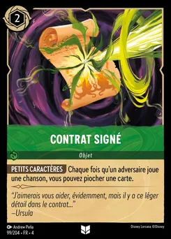 Contrat signé 99/204 — Ursula's Return