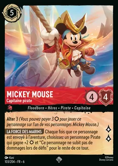 Mickey Mouse - Capitaine pirate 103/204 — Azurite Sea
