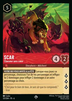 Scar - Chasseur sans cœur 127/204 — Azurite Sea