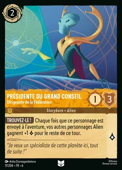 Présidente du Grand Conseil - Dirigeante de la Fédération 17/204 — Azurite Sea