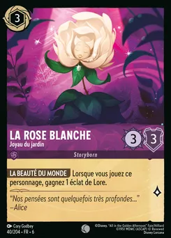 La Rose Blanche - Joyau du jardin 40/204 — Azurite Sea