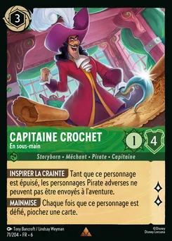 Capitaine Crochet - En sous-main 71/204 — Azurite Sea