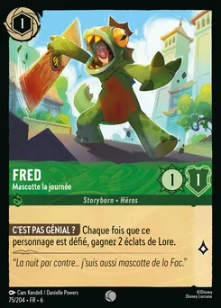 Fred - Mascotte la journée 75/204 — Azurite Sea