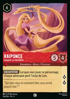 Raiponce - Lançant sa chevelure 124/204 — Fabled