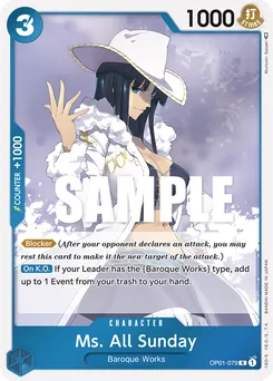 Ms. All Sunday OP01-079 — Romance Dawn