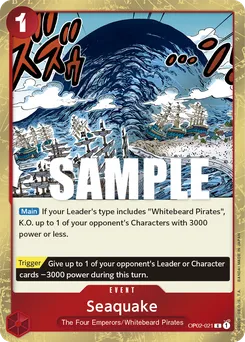 Seaquake OP02-021 — Paramount War