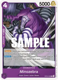 Minozebra OP03-068 — Pillars of Strength