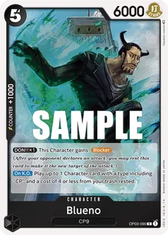 Blueno OP03-090 — Pillars of Strength