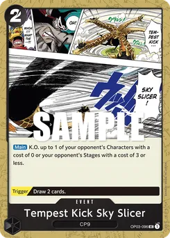 Tempest Kick Sky Slicer OP03-096 — Pillars of Strength