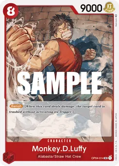 Monkey.D.Luffy OP04-014 — Kingdoms of Intrigue