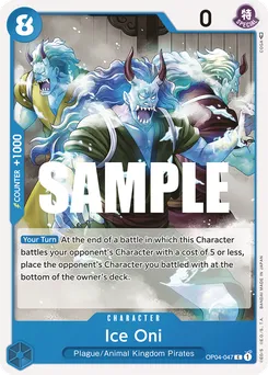 Ice Oni OP04-047 — Kingdoms of Intrigue