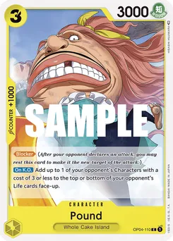 Pound OP04-110 — Kingdoms of Intrigue