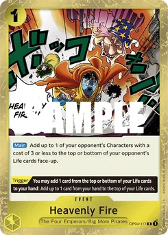 Heavenly Fire OP04-117 — Kingdoms of Intrigue