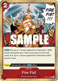 Fire Fist OP05-019 — Awakening of the New Era