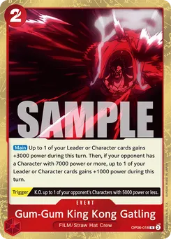 Gum-Gum King Kong Gatling OP06-018 — Wings of the Captain