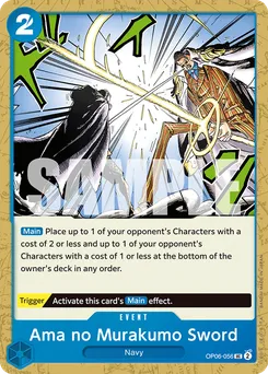 Ama no Murakumo Sword OP06-056 — Wings of the Captain