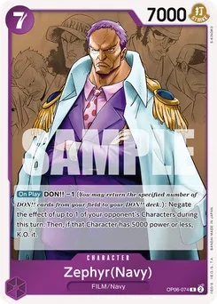 Zephyr (Navy) OP06-074 — Wings of the Captain