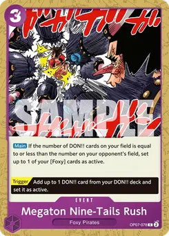 Megaton Nine-Tails Rush OP07-078 — 500 Years into the Future