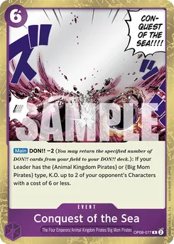 Conquest of the Sea OP08-077 — Two Legends