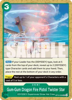 Gum-Gum Dragon Fire Pistol Twister Star OP10-039 — Royal Blood