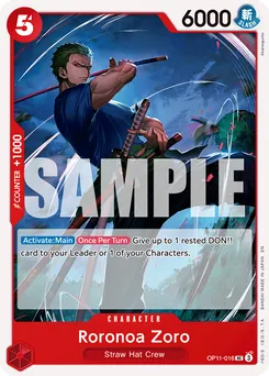 Roronoa Zoro OP11-016 — A Fist of Divine Speed