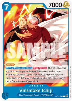 Ichiji Vinsmoke OP11-043 — A Fist of Divine Speed