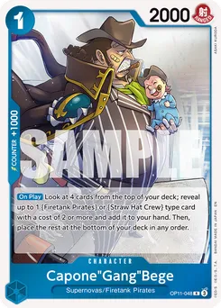 Capone "Gang" Bege OP11-048 — A Fist of Divine Speed