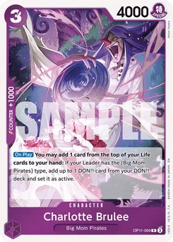 Charlotte Brulee OP11-069 — A Fist of Divine Speed