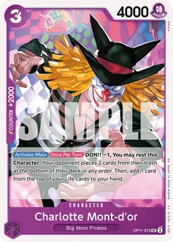 Charlotte Mont-d'or OP11-072 — A Fist of Divine Speed