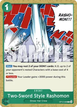 Two-Sword Style Rashomon OP12-038 — Legacy of the Master