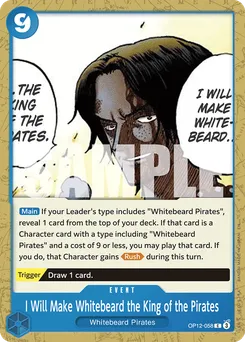 Je ferai de Barbe Blanche... le roi des pirates OP12-058 — Legacy of the Master