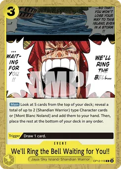We'll Ring the Bell Waiting for You!! OP12-116 — Legacy of the Master