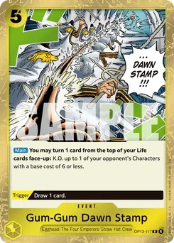 Gum Gum Dawn Stamp OP13-117 — Carrying on his Will