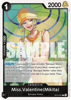 Miss Valentine(Mikita) OP14-087 — The Azure Sea's Seven