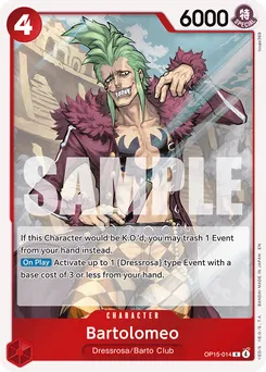 Bartolomeo OP15-014 — Adventure on Kami's Island