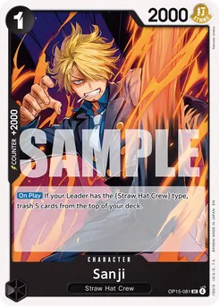 Sanji OP15-081 — Adventure on Kami's Island