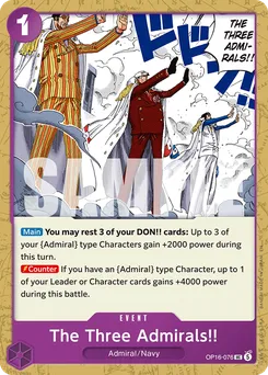 The Three Admirals!! OP16-076 — The Time of Battle