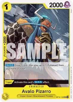 Avalo Pizarro OP16-102 — The Time of Battle