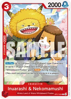 Caborage et Chavipère OP17-004 — The World's Strongest Warriors