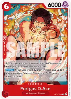 Portgas D. Ace OP17-013 — The World's Strongest Warriors