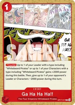 Gra ha ha ha ha !! OP17-017 — The World's Strongest Warriors