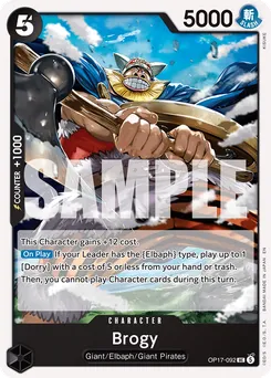 Brogy OP17-092 — The World's Strongest Warriors