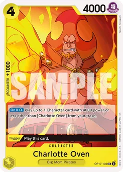Charlotte Oven OP17-102 — The World's Strongest Warriors
