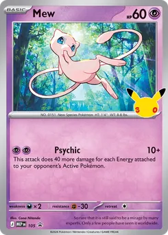 Mew 105 — MEP Black Star Promos