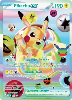 Pikachu ex 107 — MEP Black Star Promos