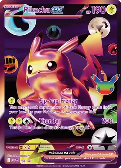 Pikachu ex 109 — MEP Black Star Promos